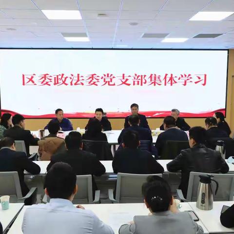 区委政法委党支部召开专题会议传达学习区第十三次党代会精神