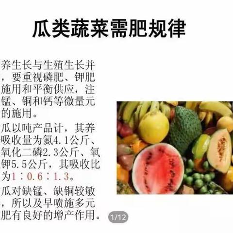 西瓜种植技术之增甜施肥法