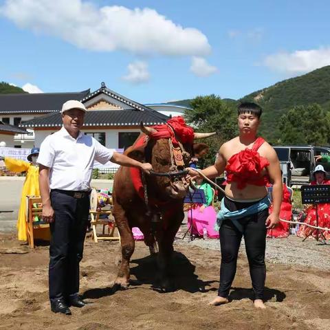 2022,8,15,노인절을 맞으면서 연길시에서 씨름경기진행