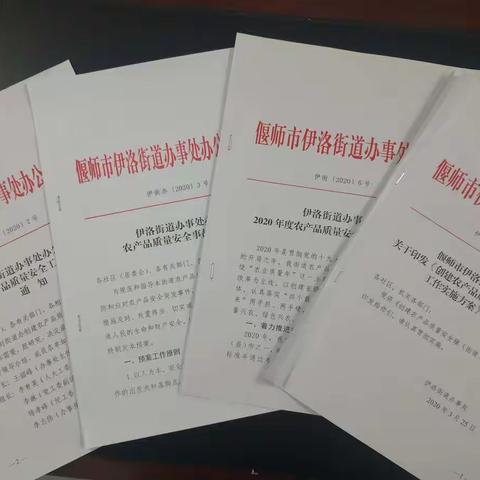伊洛街道农产品质量安全创建工作稳步推进
