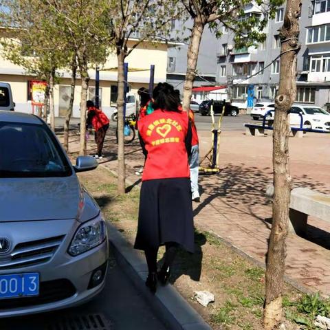清原镇铁北社区新时代文明实践站开展清垃圾灭蚊蝇活动