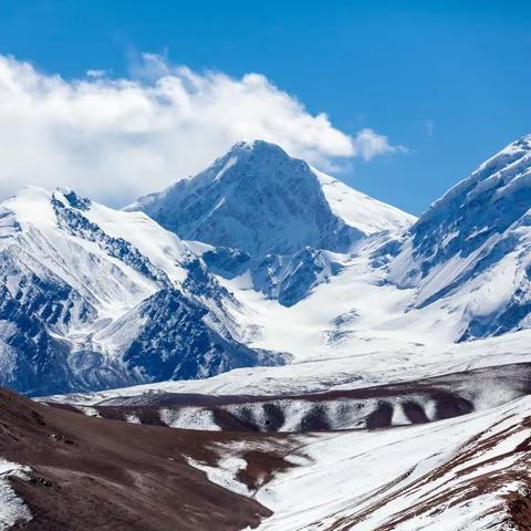 帕米尔高原雪域风景