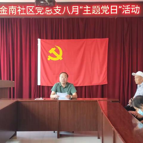 金南社区八月主题党日纪实