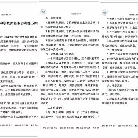 青春须早为，韶华必不负——记库伦三中青年教师基本功训练系列活动