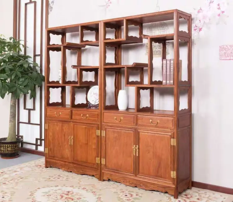 刺猬紫檀博古柜系列