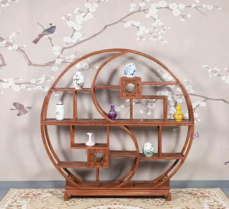 刺猬紫檀博古柜系列