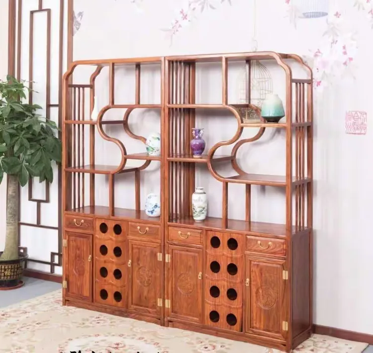 刺猬紫檀博古柜系列
