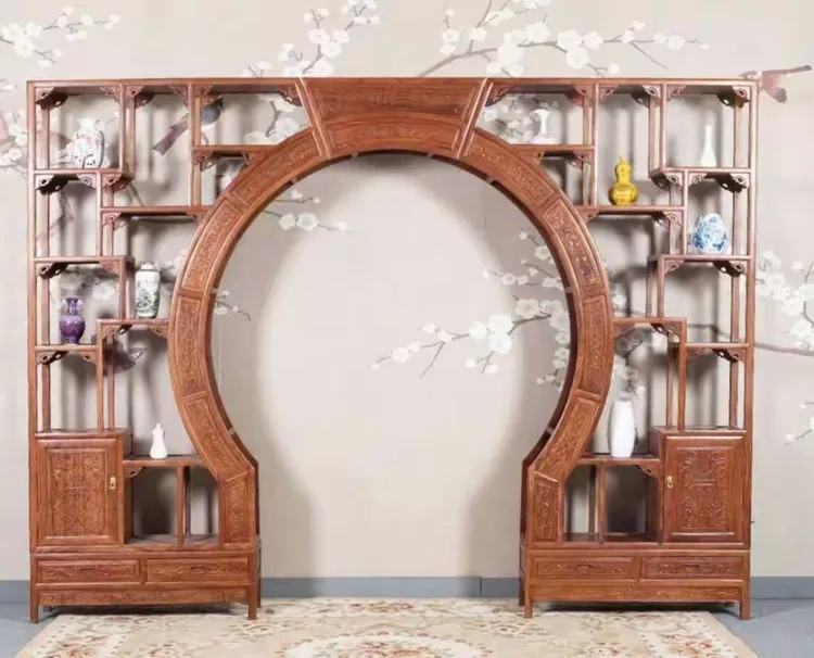 刺猬紫檀博古柜系列