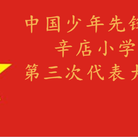 沐浴阳光下，争做好少年 ---中国少年先锋队龙山学区辛店小学召开第三次少代会