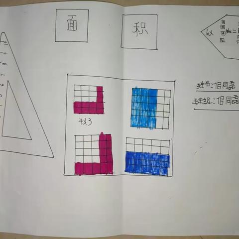 佀同磊同学暑假数学小报作品欣赏