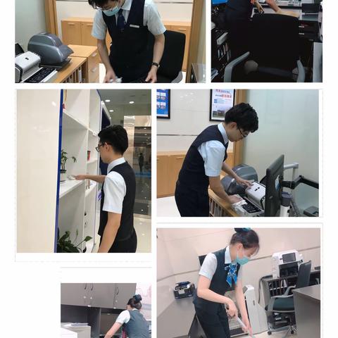 建行瓯海支行开展网点环境净化活动