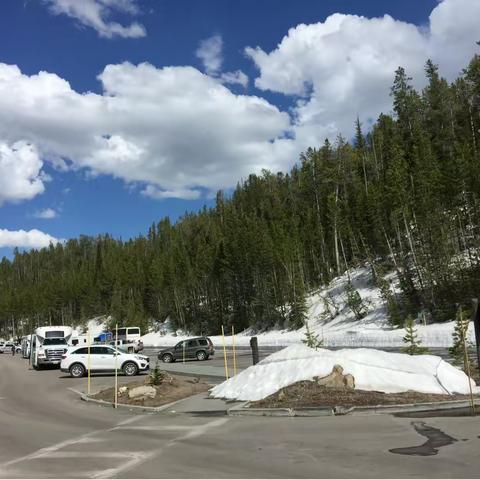 夏日黄石寻雪景
