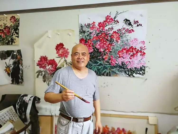 名家专访ll资深媒体人王志超拜访中国当代花鸟画家孙功业先生