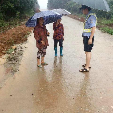 暴雨中的那抹蓝