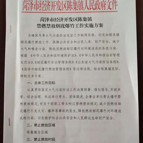 陈集镇扎实开展烟花爆竹禁燃禁放工作