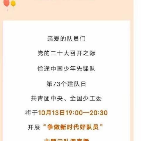 通辽市蒙古族学校五（3）中队建队日观看“争做新时代好队员”主题云队会