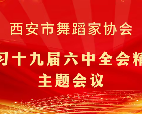 坚守初心使命 共筑百年华章——市舞协主席团学习热议党的十九届六中全会精神