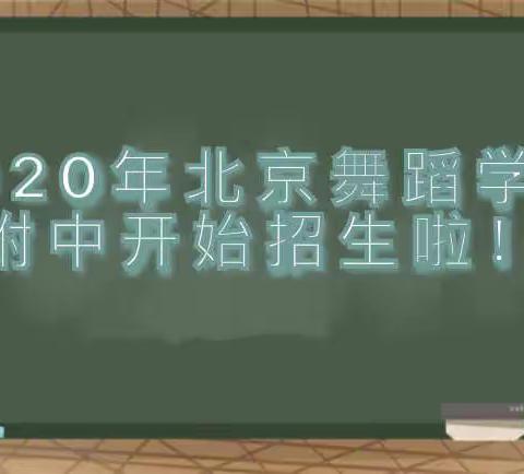 【陕西省小天鹅艺术团考点】2020年北舞附中招生通知！