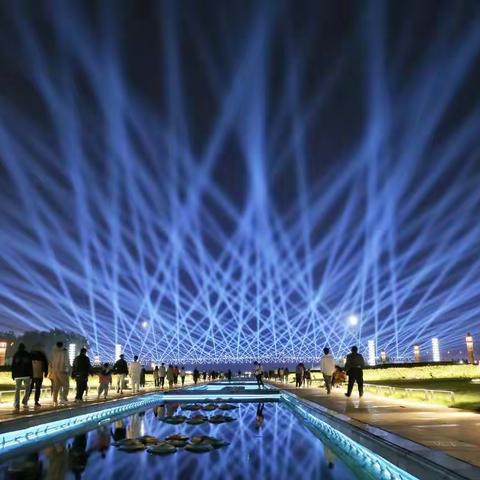 大连星海广场音乐喷泉灯光秀