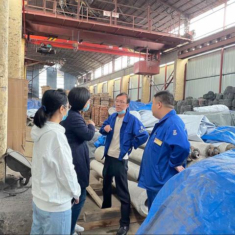 商务局工作人员调研我市新增备案企业武安市维拓再生资源利用有限公司