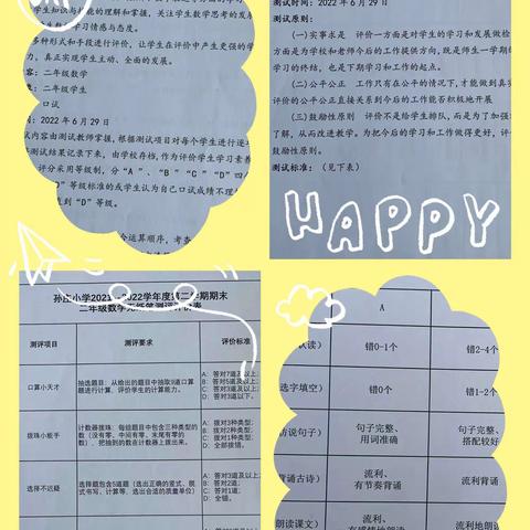 “双减”无纸笔         测评有“闯”意        ——王滩镇孙庄小学二年级期末无纸笔测评纪实