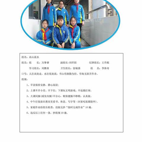 1601班班级小组风采展