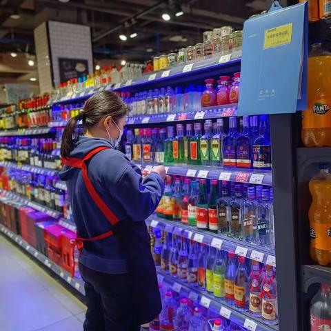 安福寺店周四标签标识检查