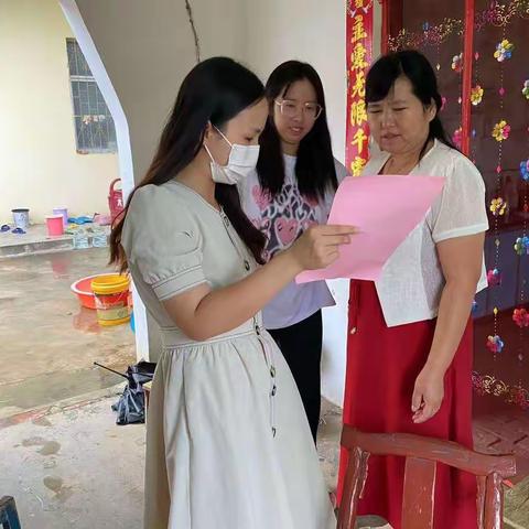 寨河镇东林小学暑期走访招生及防溺水工作宣传