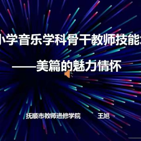 我与美篇有个约会 —— 记抚顺市小学音乐学科骨干教师技能培训活动之美篇的魅力情怀