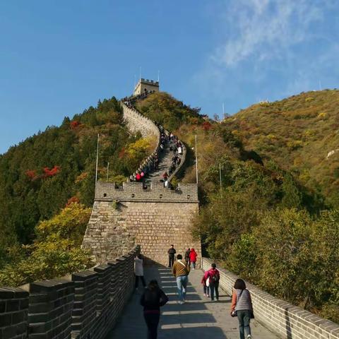 秋高气爽秋意浓，登高望远收获丰