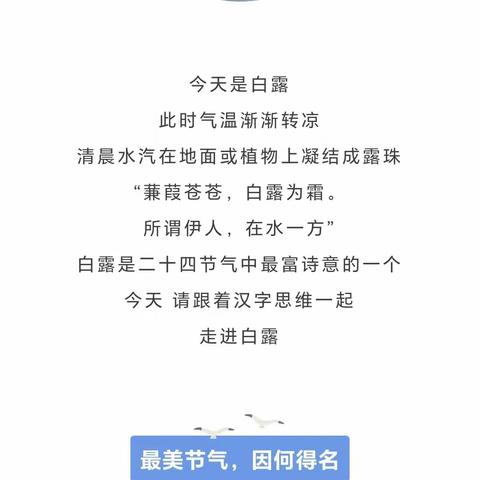 二十四节气之白露‖这是一年中最有诗意的节气