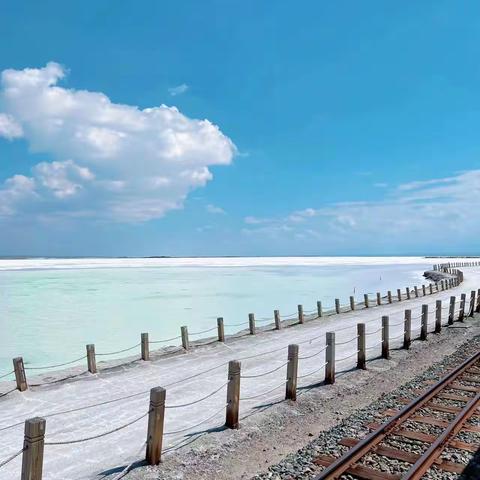 美丽的茶卡盐湖