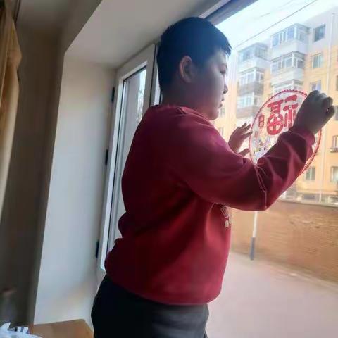 （刘家瑞）我的寒假生活，五年三