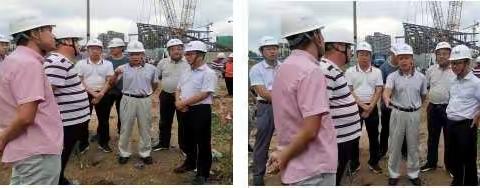 市住建局现场调研市政项目