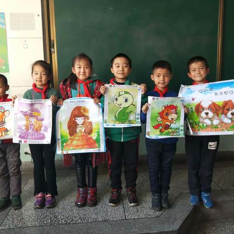 钻石画——孩子心中最美的色彩 二年级2班