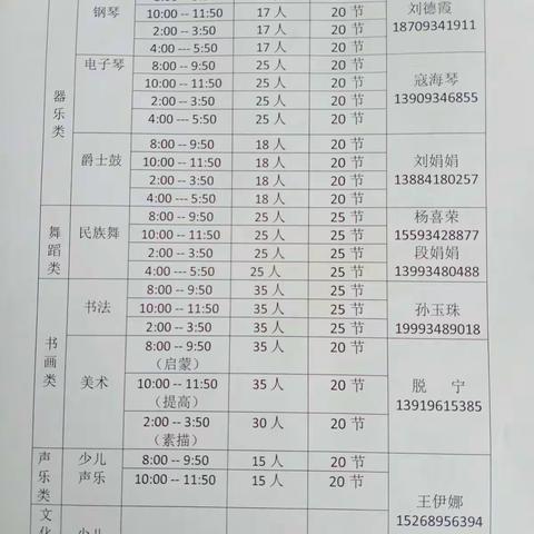 镇原县青少年活动中心2020年秋季招生通知