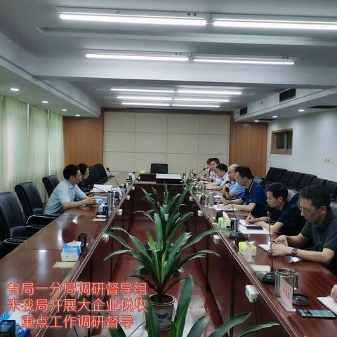 省局第一税务分局调研督导组来我局开展大企业税收重点工作调研督导