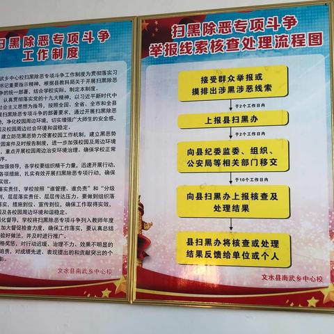 南武乡中心校“扫黑除恶”专题活动