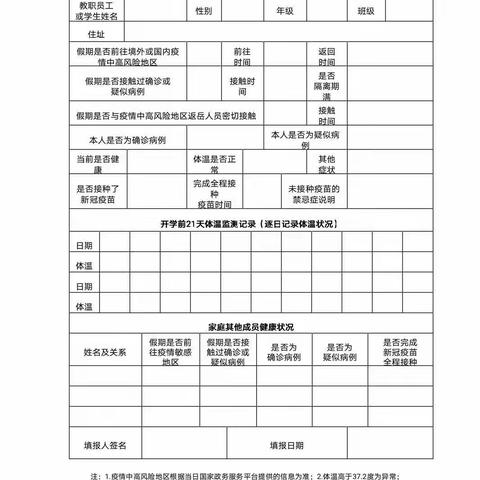 正北小学2022年秋季开学致家长的一封信