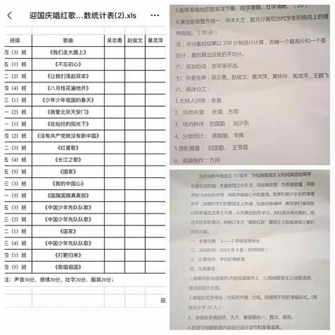 田畈街镇中心学校“唱响经典红歌，传承红色文化”歌咏比赛