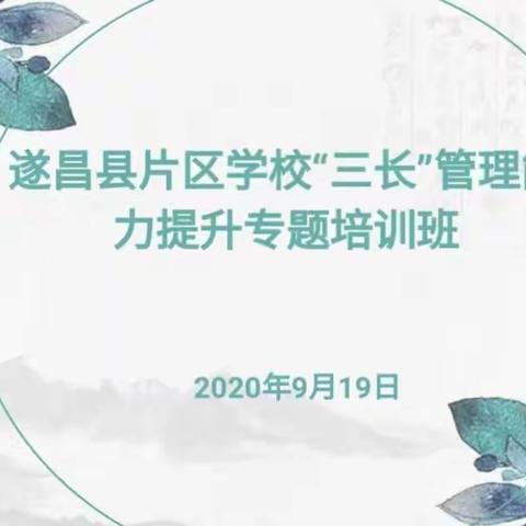 最美的遇见，最诚挚的分享——记大洋路小学教育集团和遂昌县片区学校联合开展“三长”管理能力提升培训活动