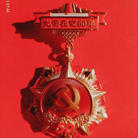 “光荣在党50年”纪念章颁发仪式