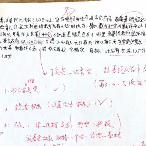 学生二模反思及优作积累