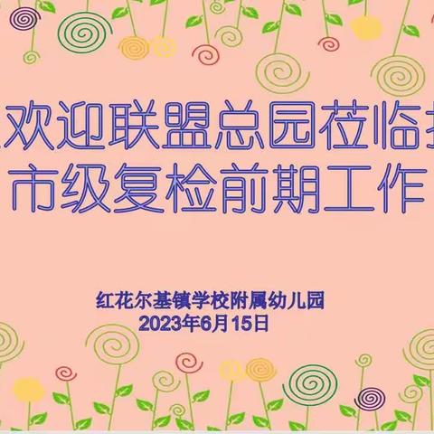 联盟引领 砥砺前行——市级示范园复检前期检查指导工作