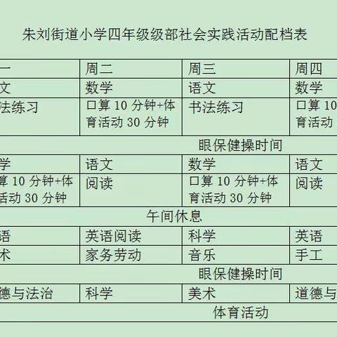 精彩线上课堂，共迎灿烂千阳——朱刘街道小学四年级线上教育教学活动