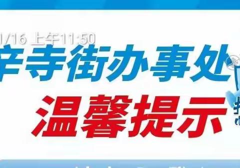 辛寺街办事处关于做好春节期间疫情防控的倡议书