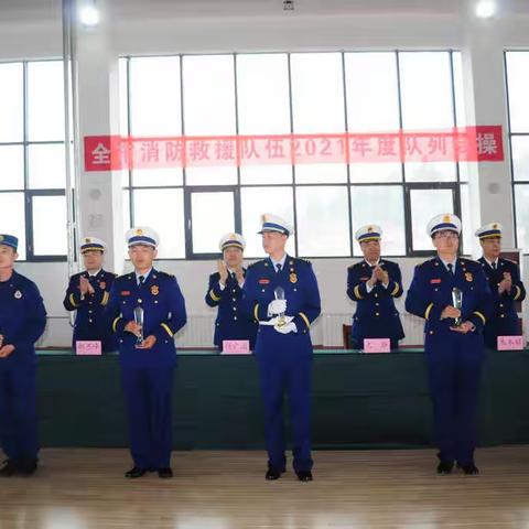 省自然灾害应急救援中心参加济南市消防救援队伍2021年度队列会操比赛获佳绩