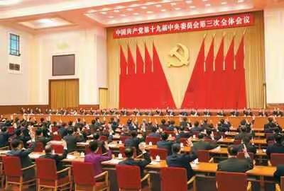 海口市龙峰实验小学学习传达党的十九届二中、三中全会精神。