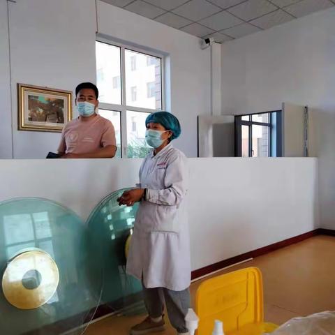 杭锦后旗妇幼保健医院到院为中心、祥福工作人员进行核酸检测