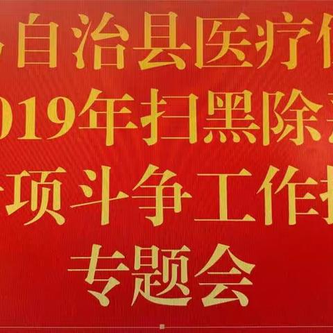 县医疗保障局召开2019年扫黑除恶专题会